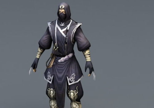 Male Ninja Assassin Game Character