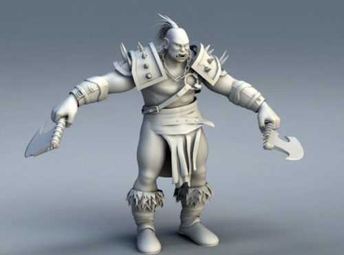 Orc Warrior Character Rig