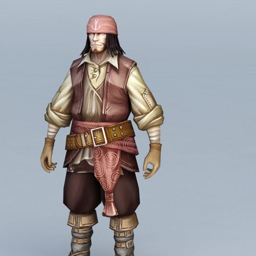 Male Pirate Gmae Character