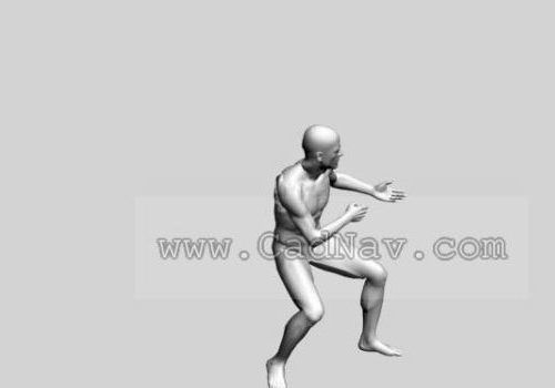 Male Body Low Poly Character