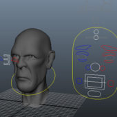 Man Head Face Rig | Characters