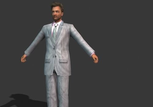 Man Character In Suit