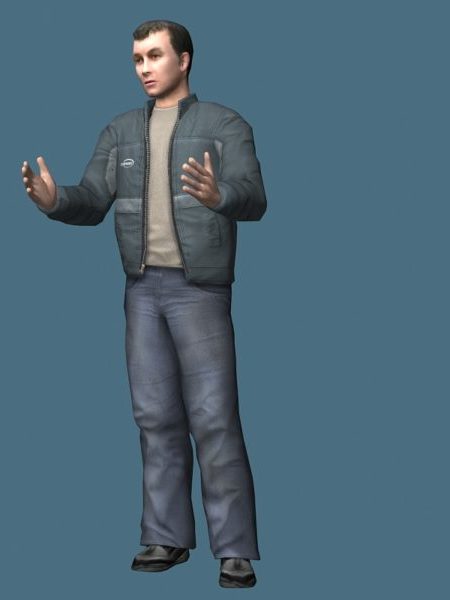 Man In Jacket Rigged | Characters