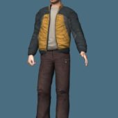 Man In Jacket Standing & Rigged | Characters
