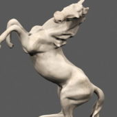 Marble Horse Figurine Animal