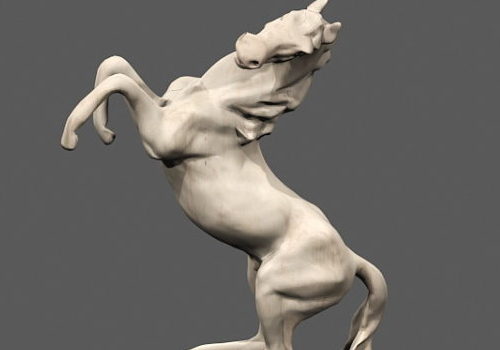Marble Horse Figurine Animal