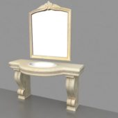 Classic Marble Bathroom Vanity