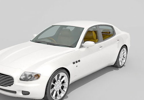 White Maserati Ghibli Car