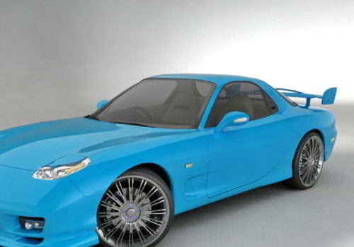 Blue Mazda Rx-8 Spirit Car