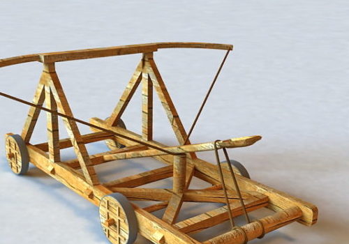 Wooden Medieval Catapult