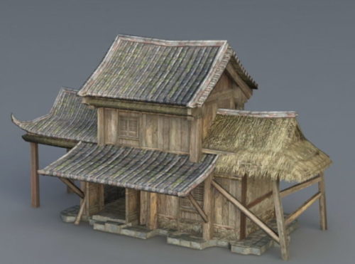 Medieval Old Chinese Farmhouse