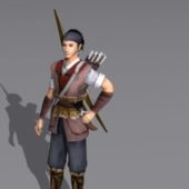 Medieval Hunter Game Character