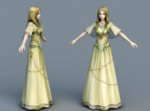Medieval Princess Character