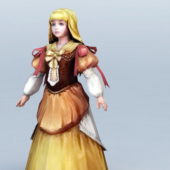 Medieval Western Princess Girl