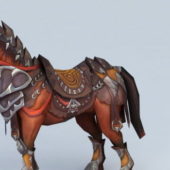 Medieval War Horse Game Character