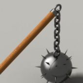 Medieval Weapon Spiked Ball Mace V1