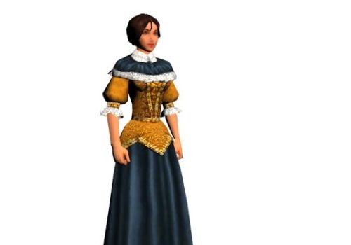 Medieval Woman Girl Character Characters