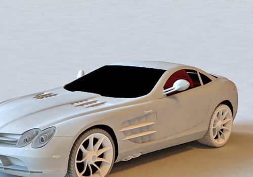 White Mercedes Slr Mclaren Roadster Car