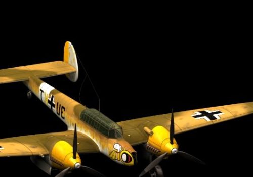Messerschmitt Bf-110 F Military Fighter Bomber
