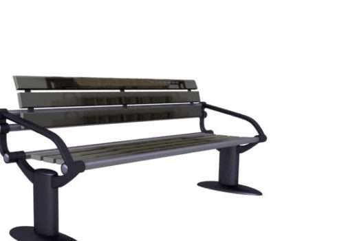 Metal Base Park Bench | Furniture
