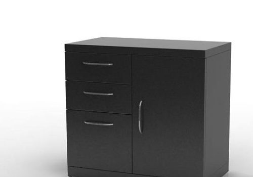Black Metal Storage Cabinet Furniture
