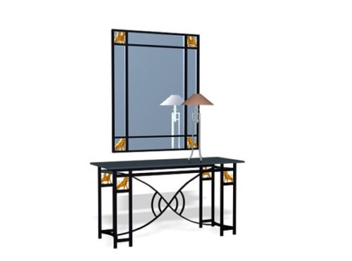 Metal Bathroom Vanity Table