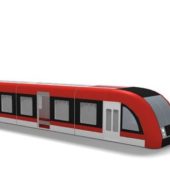 Metro Red Rail Car