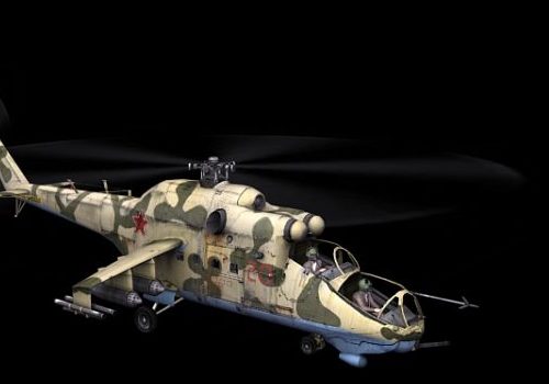 Mi-24 Russian Attack Helicopter