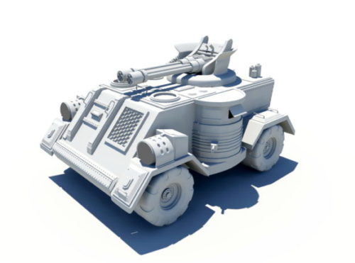 Sci-fi Military Armored Vehicle