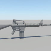 Gun Military Assault Rifle Weapon