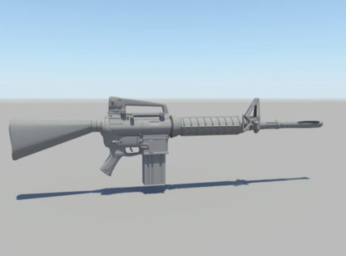 Gun Military Assault Rifle Weapon