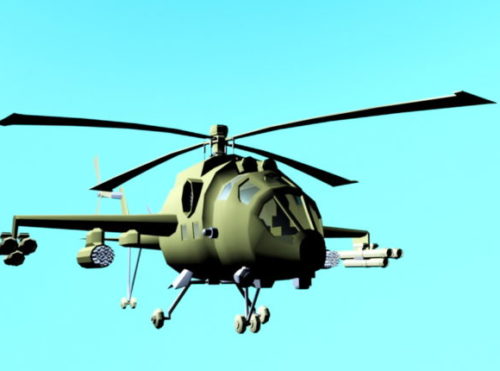 Helicopter Cartoon Style