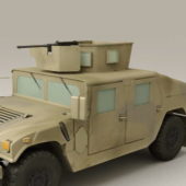 Military Desert Humvee With Turret