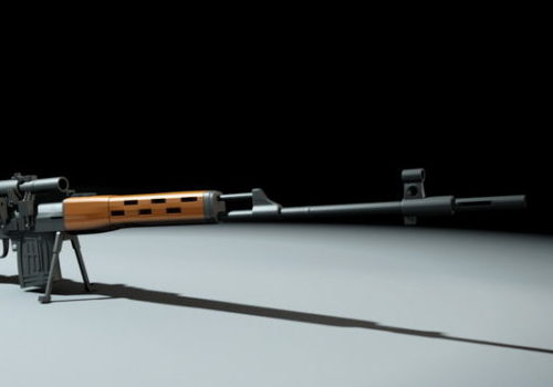 Military Sniper Rifle Gun V1