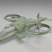 Sci-fi Army Transport Helicopter