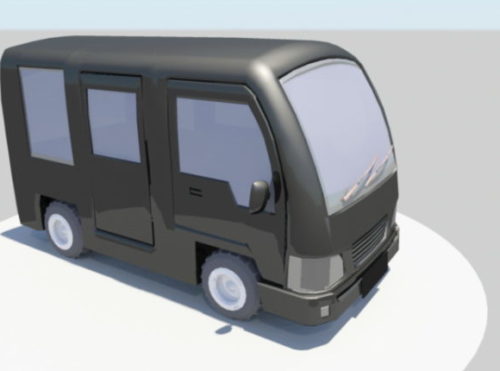 Mini Bus Cartoon Car Design