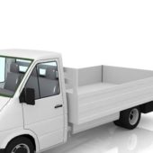 White Mini Truck Vehicle