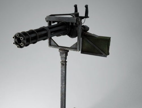 Minigun Weapon Machine Gun