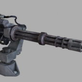 Military Minigun Weapon
