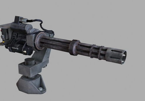 Military Minigun Weapon