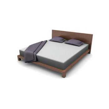 Minimalist Wood Double Bed | Furniture