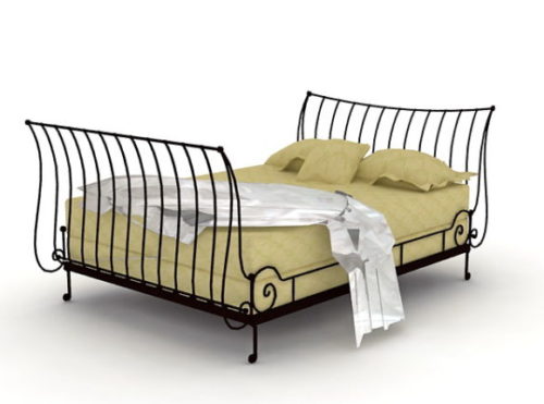 Bedroom Mission Style Iron Bed