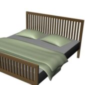 Mission Style Wood Bed | Furniture
