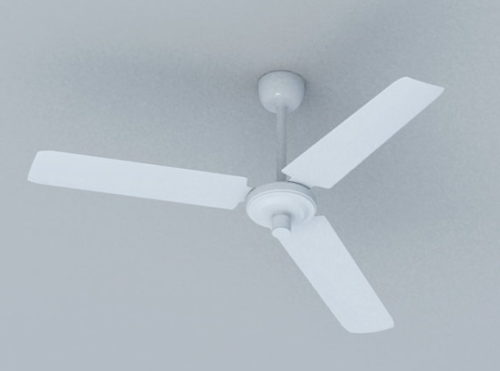 Modern White Ceiling Fan