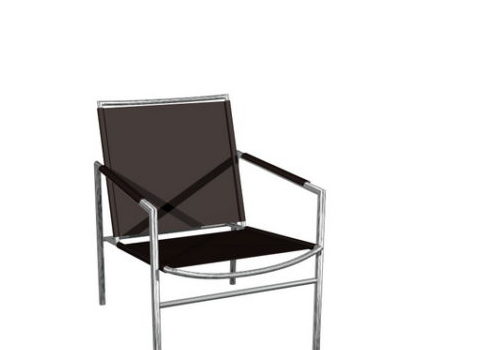 Modern Chrome Legs Armchair | Furniture