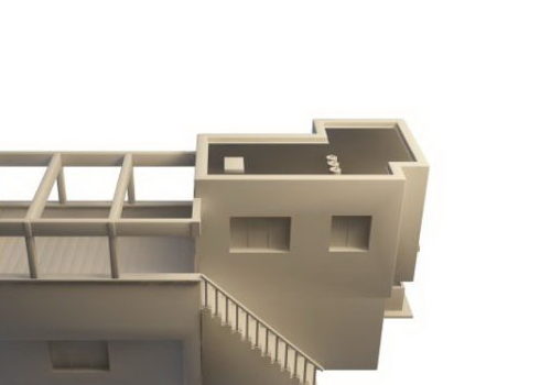 Modern Cube Architecture Villa Building