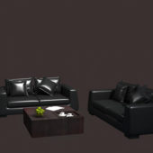 Modern Living Room Leather Sofa Set Furniture