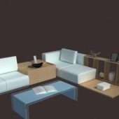 Modern Living Room Chair Table Set Furniture