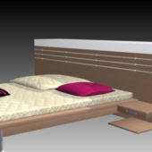 Modern Minimalism Bed With Pillows