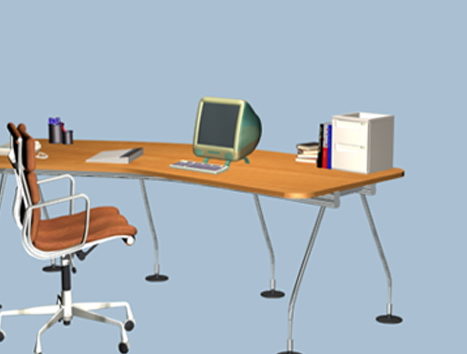 Simple Office Desk Furniture Sets